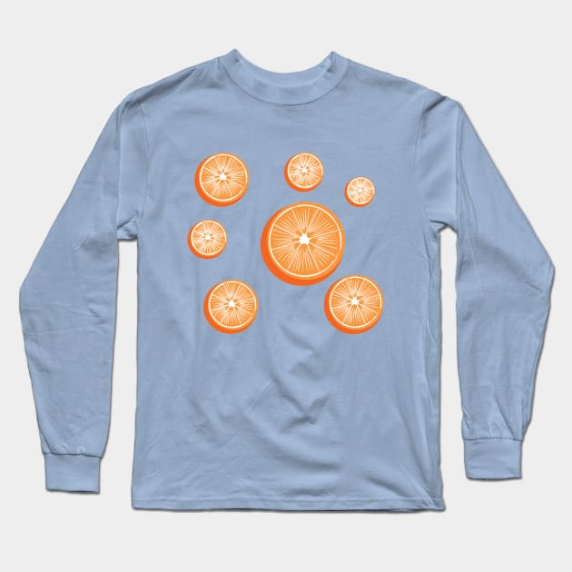 Constellation of Oranges by Cricky Long Sleeve T-Shirt by cricky